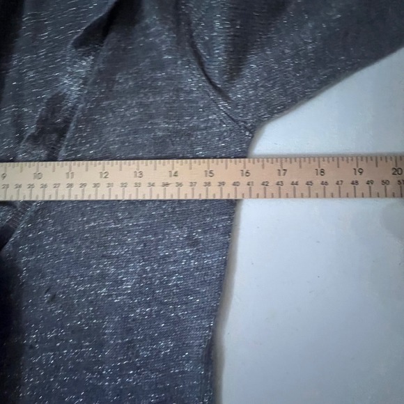 Y2K VICTORIAS SECRET Silver Sparkle Knit Cardigan Sweater Long Sleeve Pockets S - Picture 7 of 11